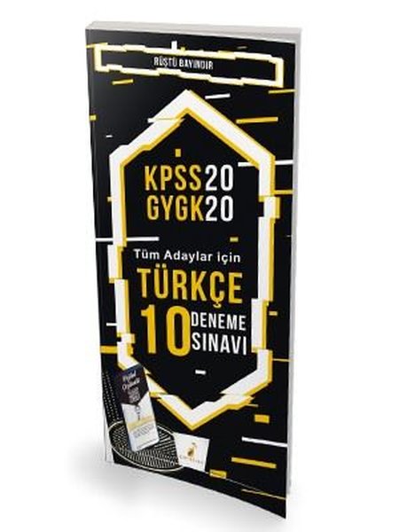 2020 KPSS Genel Yetenek Genel Kültür Türkçe 10 Deneme Sınavı-Tüm Adaylar İçin