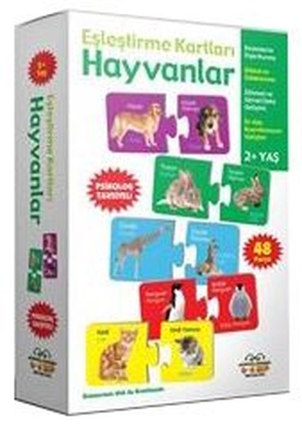 Eşleştirme Kartları - Hayvanlar 4+ Yaş