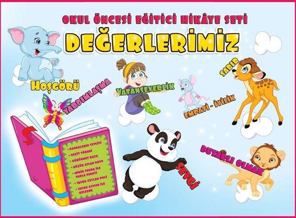 Değerlerimiz - Okul Öncesi Eğitici Hikaye Seti - 15 Kitap Takım