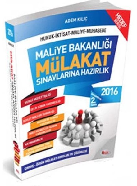 Maliye Bakanlığı Hedef Serisi Mülakat Sınavlarına Hazırlık Soru Bankası Hür Yayınları
