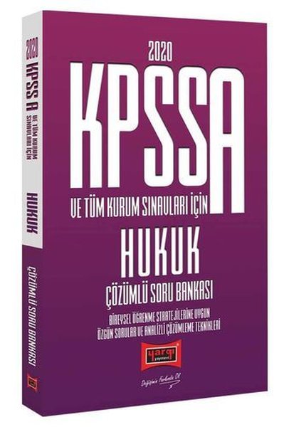 Yargı Yayınları 2020 KPSS A Grubu Ve Tüm Kurum Sınavları İçin Hukuk Çözümlü Soru Bankası