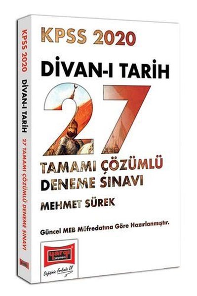 Yargı Yayınları 2020 KPSS Divan-I Tarih Tamamı Çözümlü 27 Deneme Sınavı