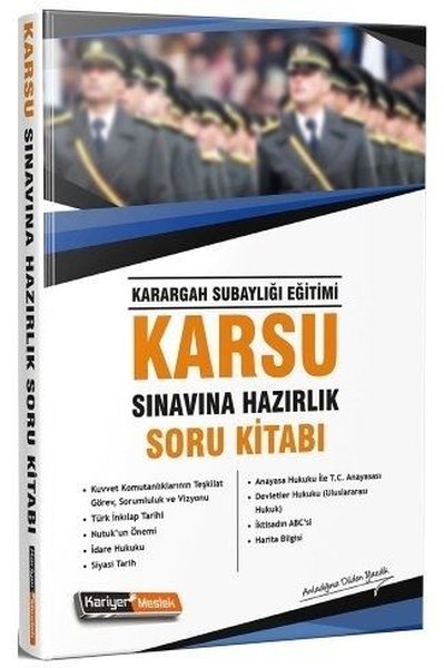 Kariyer Meslek KARSU Karargah Subaylığı Eğitimi Sınavı Soru Kitabı