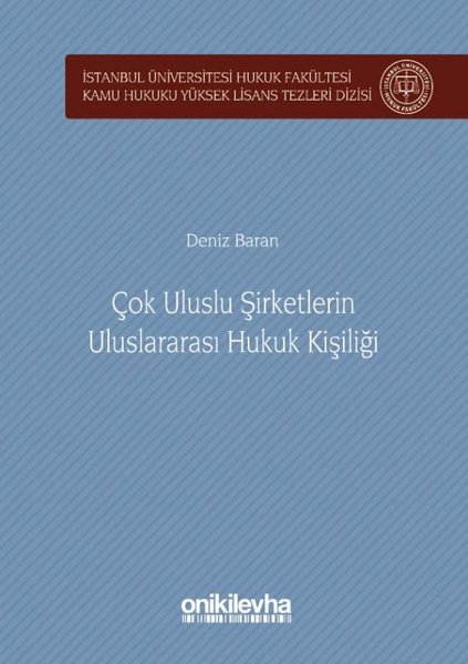 Çok Uluslu Şirketlerin Uluslararası Hukuk Kişiliği