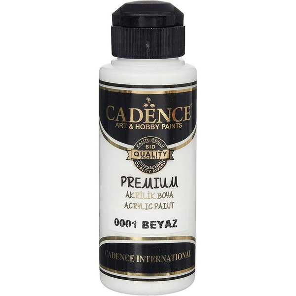 Cadence Premium Akrilik Boya 120 ml Beyaz