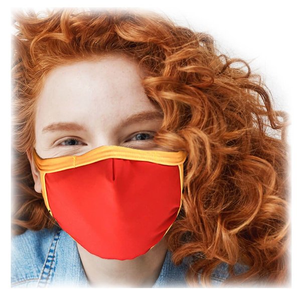 Tissum Red - Yellow Çocuk Yıkanabilir Filtreli Maske
