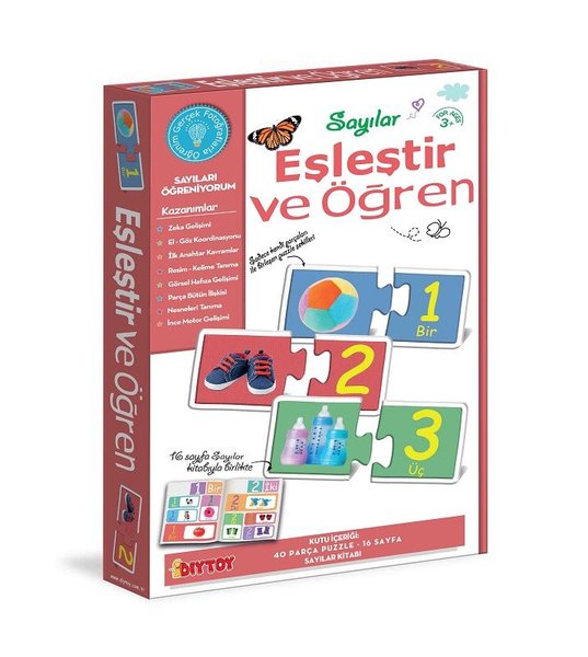 DiyToy Eşleştir Ve Öğren Eğitici Oyun