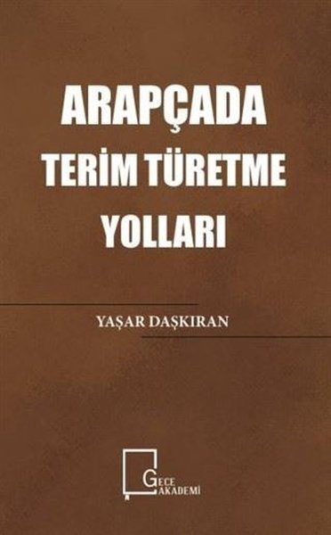 Arapçada Terim Türetme Yolları