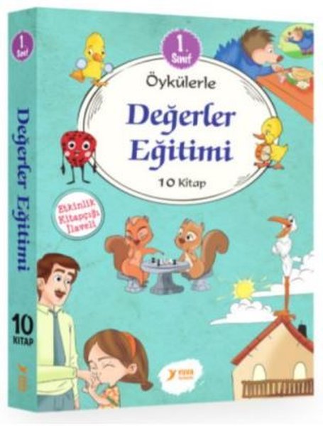 1. Sınıf Öykülerle Değerler Eğitimi Seti - 10 Kitap Takım