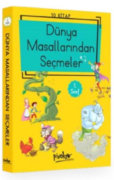 1. Sınıf Dünya Masallarından Seçmeler Düz Yazılı Seti 10 Kitap Takım