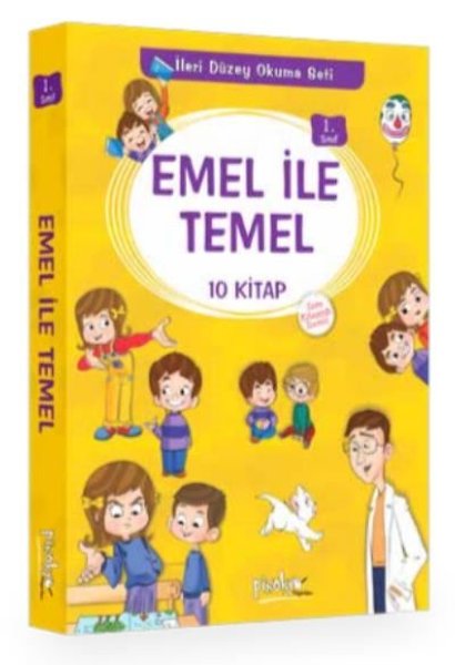 1. Sınıf Emel İle Temel Seti 10 Kitap Takım