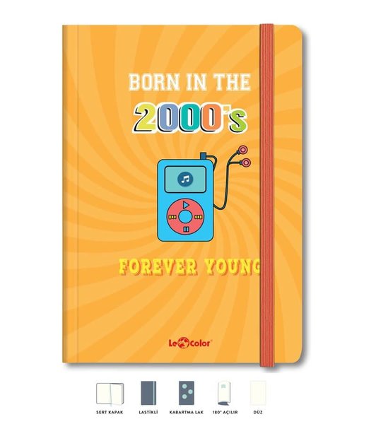 LeColor Forever Young 2000'S 17x24 Ciltli Defter