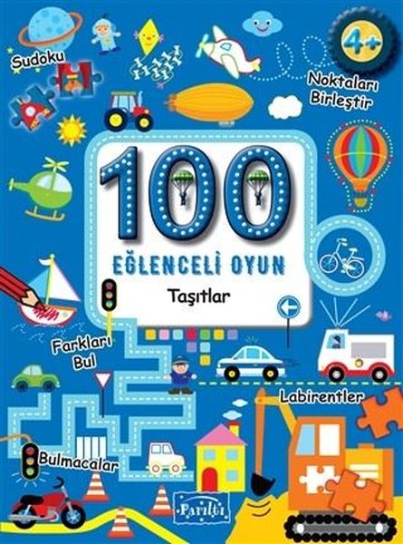 100 Eğlenceli Oyun - Taşıtlar - Boyama