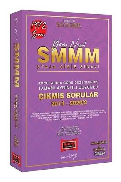 2020 SMMM Staja Giriş Sınavı Konularına Göre Düzenlenmiş Tamamı Ayrıntılı Çözümlü Çıkmış Sorular 2.