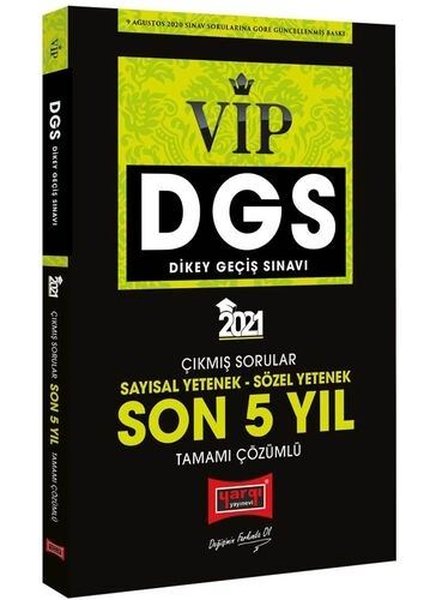 2021 DGS VIP Sayısal Sözel Yetenek Son 5 Yıl Tamamı Çözümlü Çıkmış Sorular