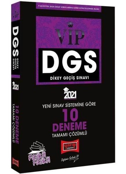2021 DGS VIP Yeni Sınav Sistemine Göre Tamamı Çözümlü 10 Fasikül Deneme