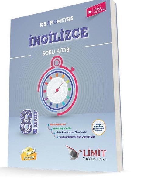 8.Sınıf Kronometre İngilizce Soru Kitabı