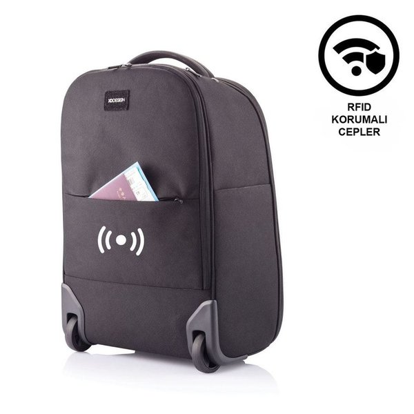 XD Design Bobby Trolley Sırt Çantası Siyah