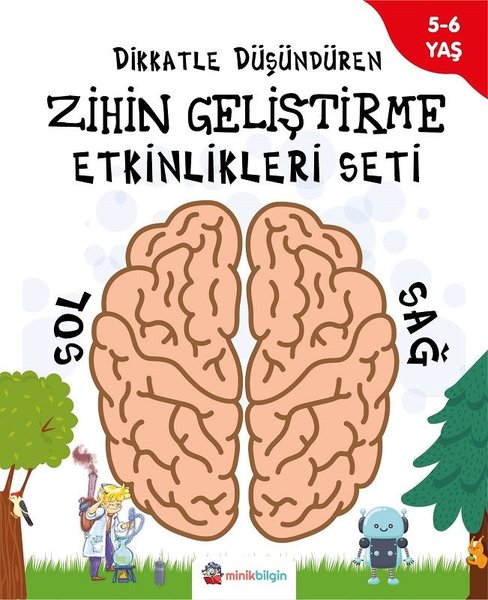 Dikkatle Düşündüren Zihin Geliştirme Etkinlikleri Seti 5 - 6 Yaş