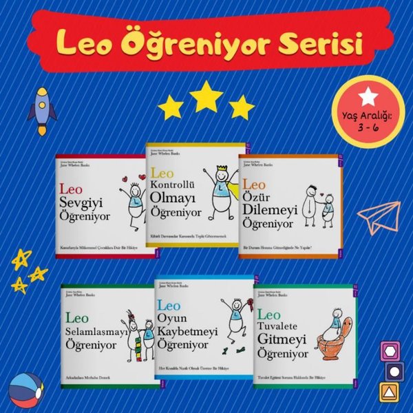 Leo Öğreniyor Serisi Seti - 6 Kitap Takım