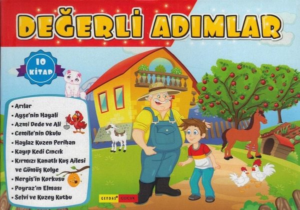 2 ve 3. Sınıflar için Değerli Adımlar Serisi Seti - 10 Kitap Takım