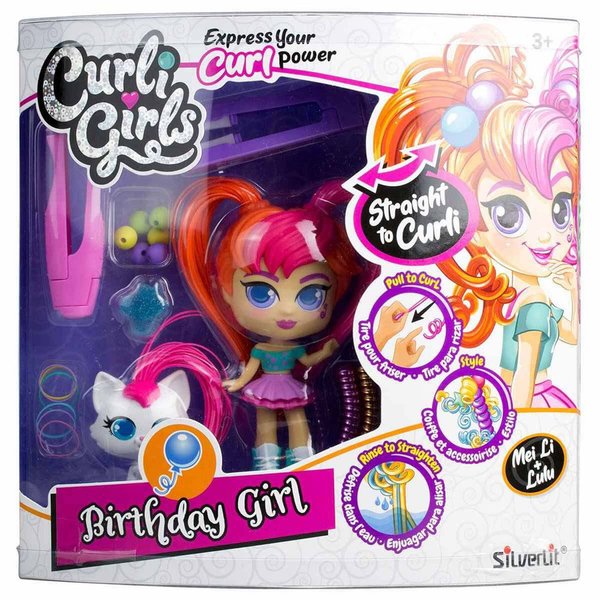 Silverlit Sürpriz Curli Girls Bebek ve Hayvan 2'li Set 82086