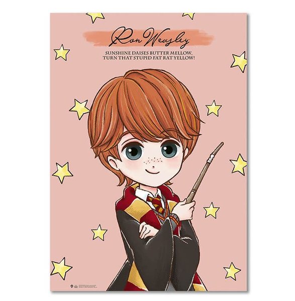 Wizarding World   Harry Potter Poster   Anime Ron Weasley  B.