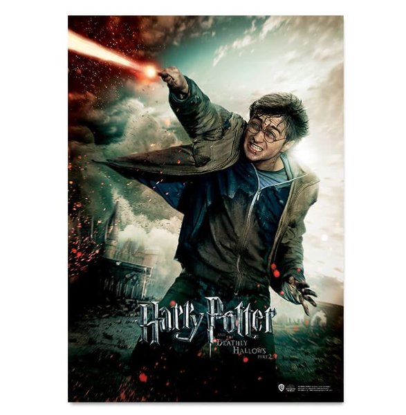 Wizarding World   Harry Potter Poster   Deathly Hallows P.2 Harry2 B.