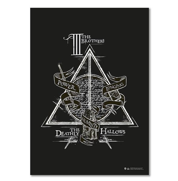 Wizarding World   Harry Potter Poster   Deathly Hallows Three Brothers B.