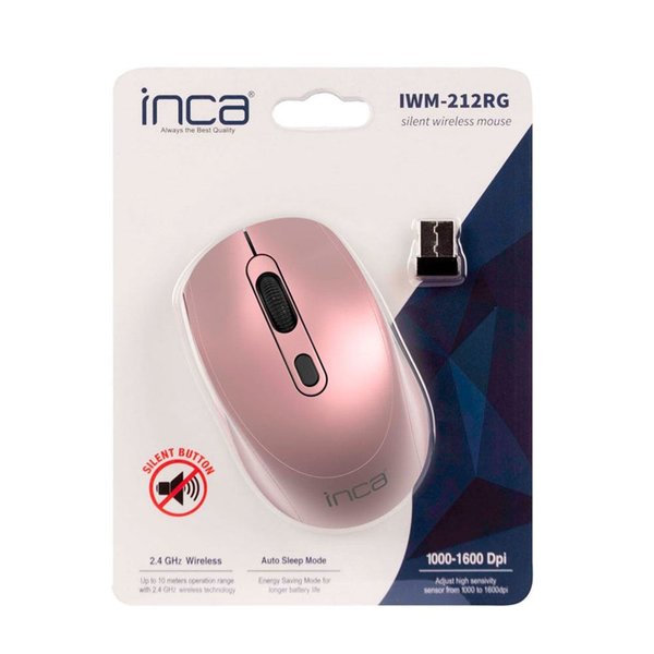 Inca IWM 212RG 1600 DPI Rose Altın Mouse