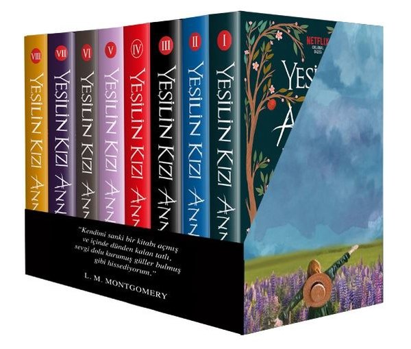 Yeşilin Kızı Anne Kutulu Set - 8 Kitap Takım Bez Çanta Hediyeli