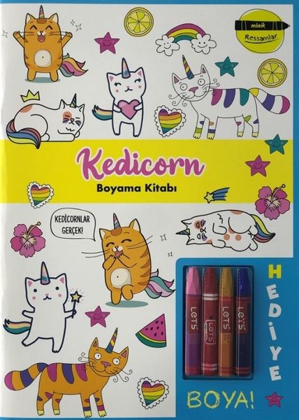 Minik Ressamlar - Kedicorn Boyama Kitabı