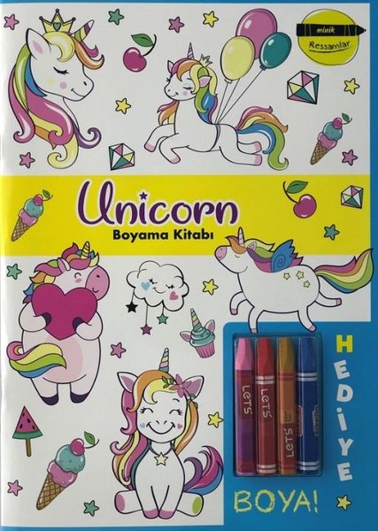 Minik Ressamlar - Unicorn Boyama Kitabı