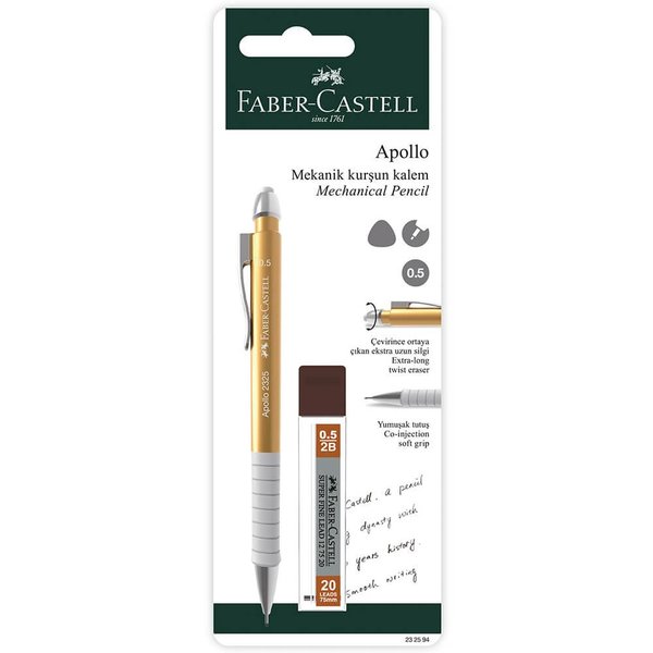 Faber-Castell Apollo Mekanik Kurşun Kalem 0.5mm Versatil Kalem Seti