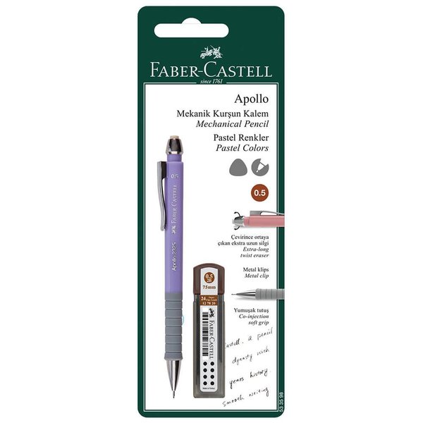 Faber-Castell Apollo 0.5mm Versatil Kalem Seti Pastel Renk