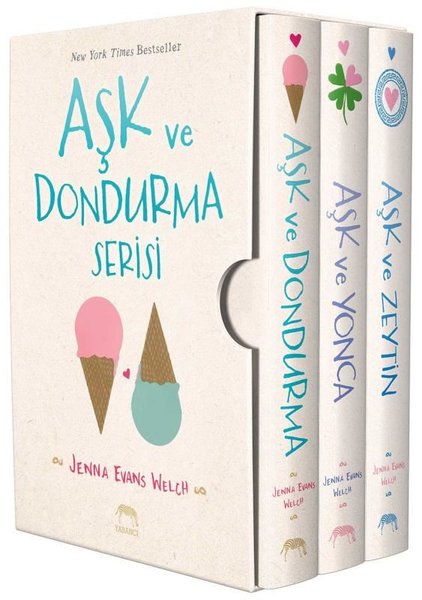 Aşk ve Dondurma Serisi Kutulu Seti - 3 Kitap Takım