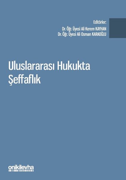 Uluslararası Hukukta Şeffaflık