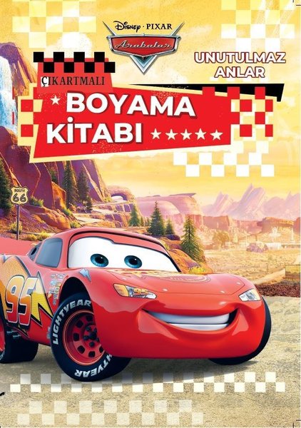 Disney Pixar Arabalar - Çıkartmalı Boyama Kitabı - Unutulmaz Anlar