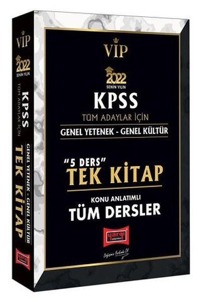 2022 VİP KPSS Genel Yetenek Genel Kültür5 Ders Tek Kitap Tüm Dersler Konu Anlatımlı