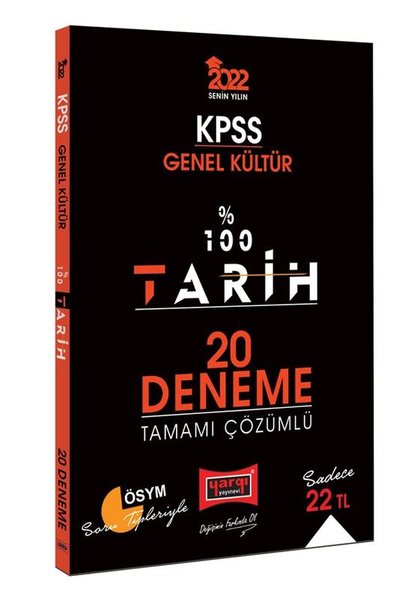 2022 KPSS Genel Kültür 100 Tarih Tamamı Çözümlü 20 Deneme