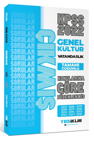 2022 KPSS Genel Kültür Vatandaşlık Konularına Göre Tamamı Çözümlü Çıkmış Sorular