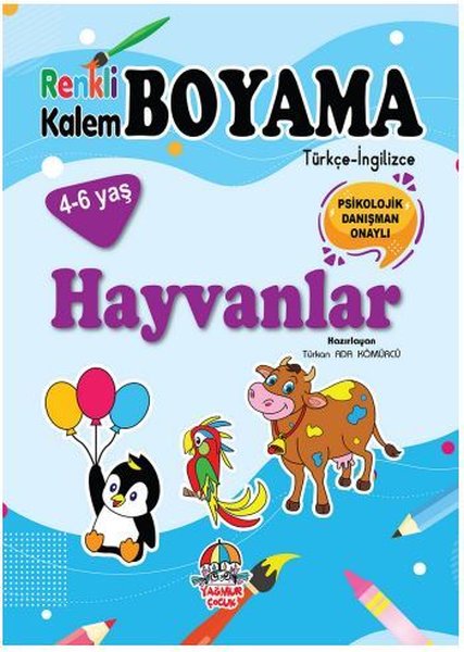 Hayvanlar - Renkli Kalem Boyama