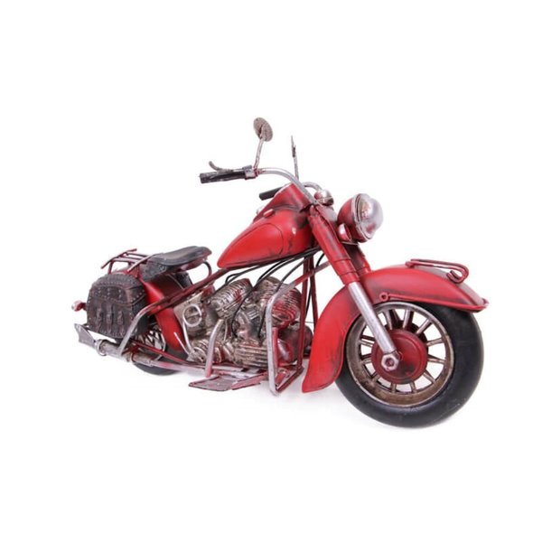 Mnk Dekoratif Metal Kırmızı Motosiklet 0510A-057