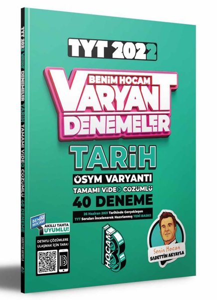 2022 TYT Tarih Tamamı Video Çözümlü 40 Deneme Sınavı