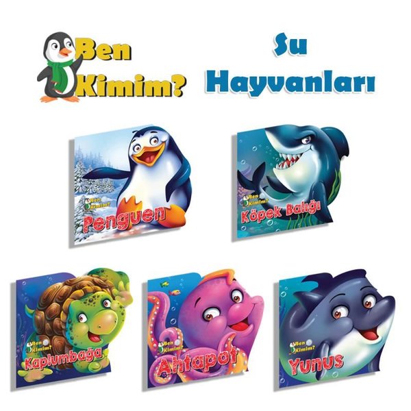 Ben Kimim Su Hayvanları Seti - 5 Kitap Takım