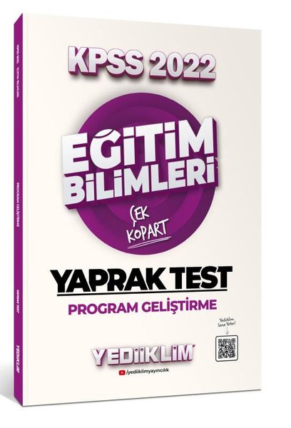 2022 KPSS Eğitim Bilimleri Program Geliştirme Çek Kopart Yaprak Test