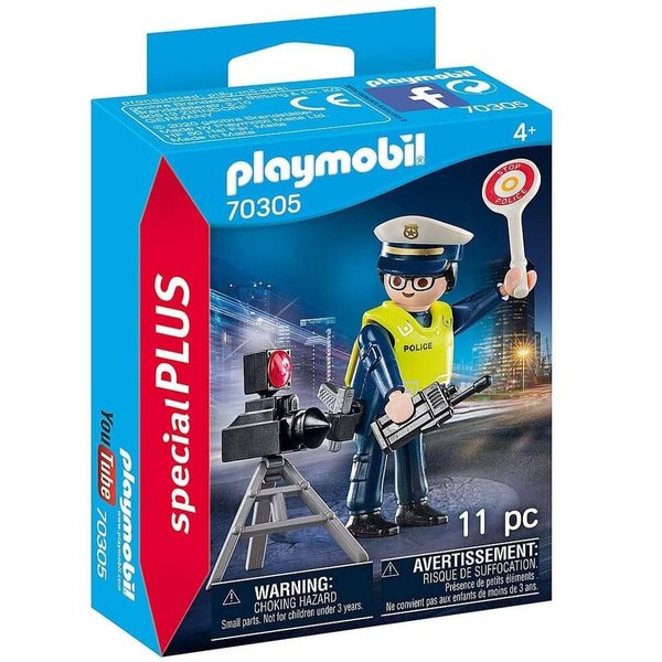 Playmobil Police Officer with Speed Trap 70305