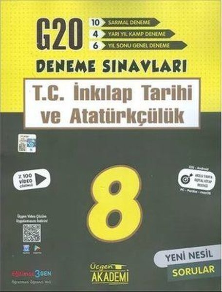 8.Sınıf LGS T.C İnkılap Tarihi ve Atatürkçülük 20'li Deneme Sınavı