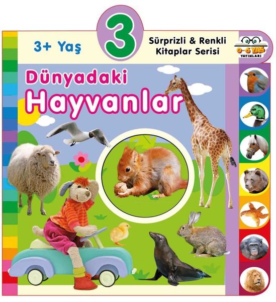 3+ Yaş Dünyadaki Hayvanlar - Sürprizli ve Renkli Kitaplar Serisi