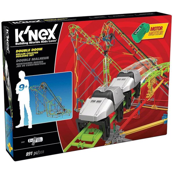 KNex Double Doom Roller Coaster Set (Motorlu) Thrill Rides Knex | D&R